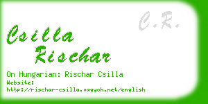 csilla rischar business card